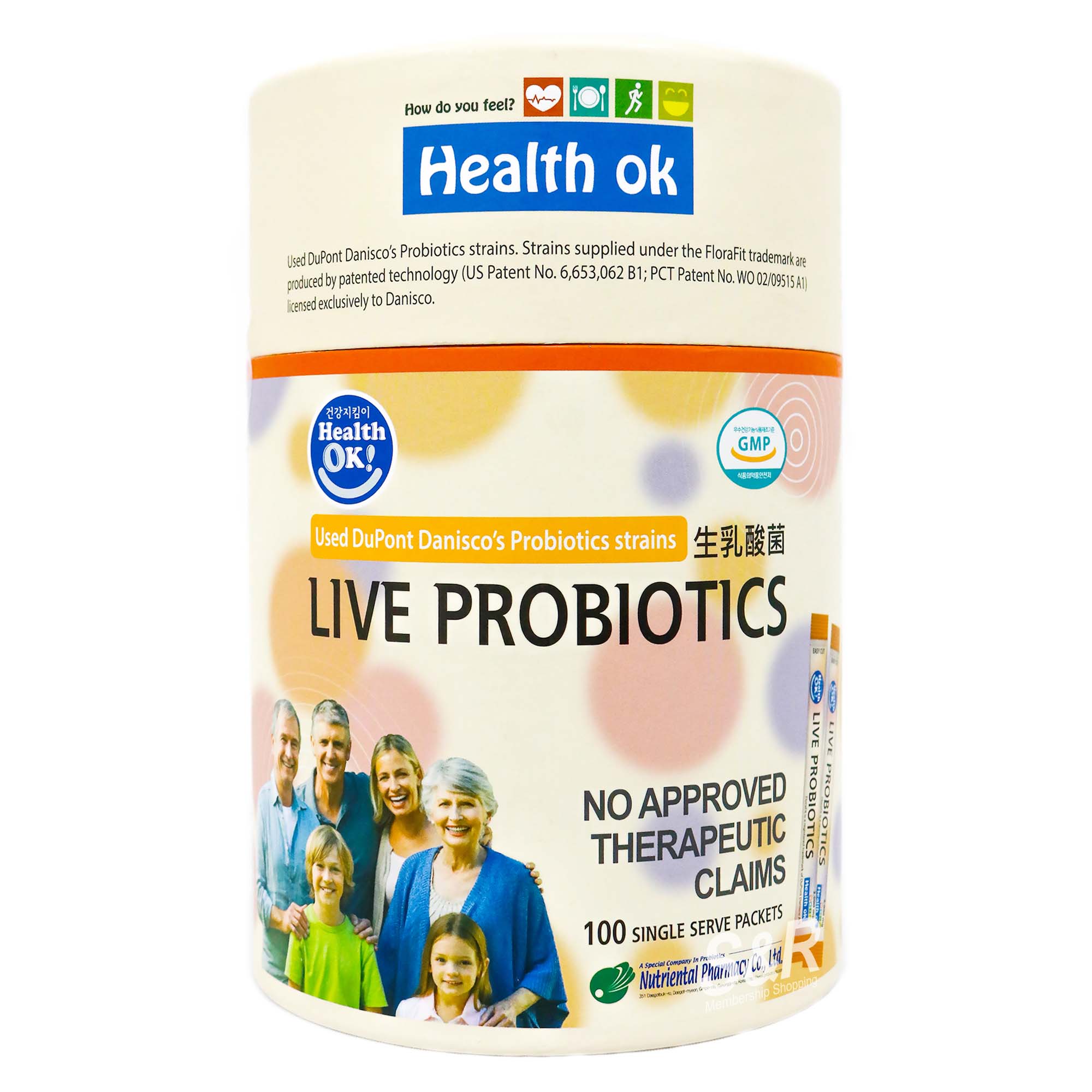 Health OK! Live Probiotics Dietary Supplement 2000mg